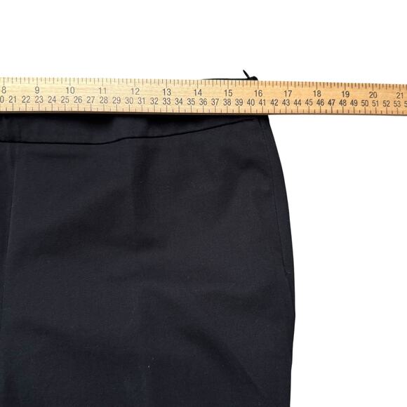 Talbots Pants Women's 10p Pet Black Chatham Ankle Side Zip Taper Leg Split Hem - Picture 9 of 11